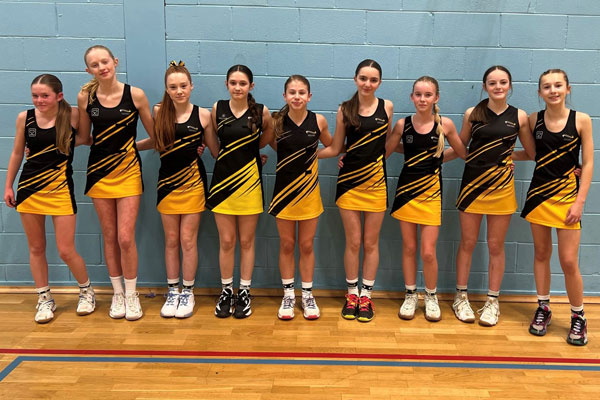 U13s netball team